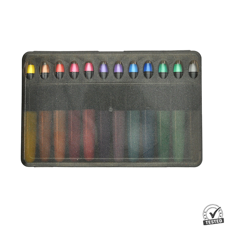 CRAYON Kids SUNNY Metallic 12 Color Water Soluble WashableTwistable Gel Silky Crayon