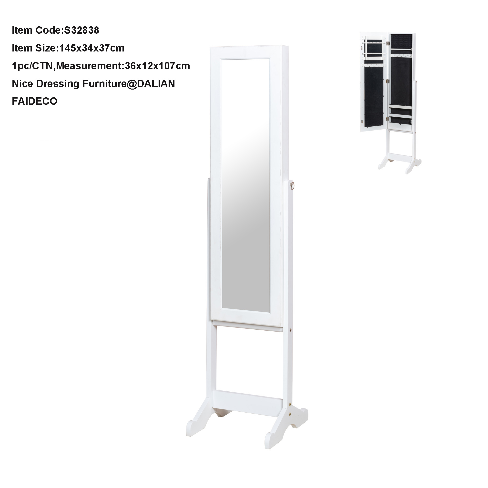 :MDF dressing mirror
