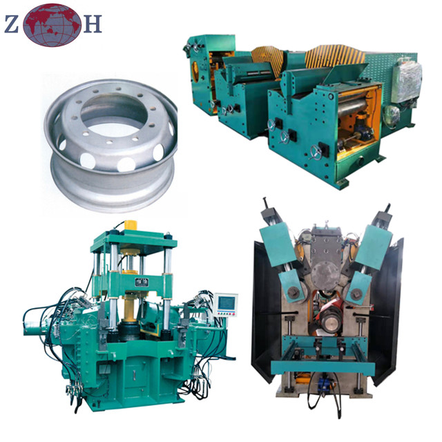 Steel wheel rim production line for passenger car, tractors, truck