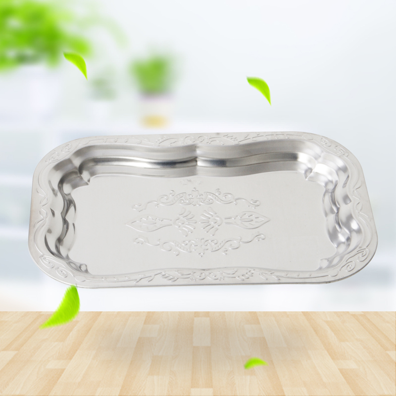 RGS-PD179 Stainless steel Auspicious flower plate tray SS410