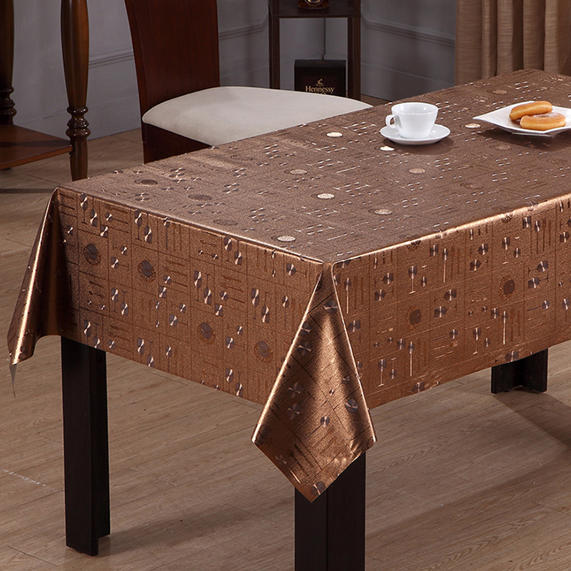 Brushed Metallic Table Cloth with backing series