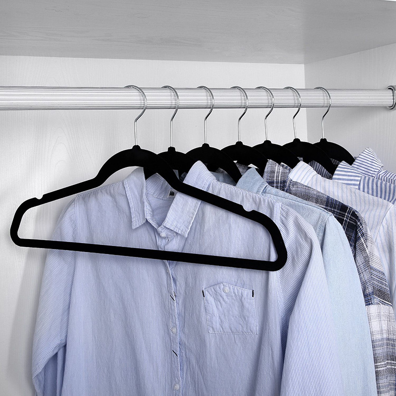 space saving light weight velvet hanger