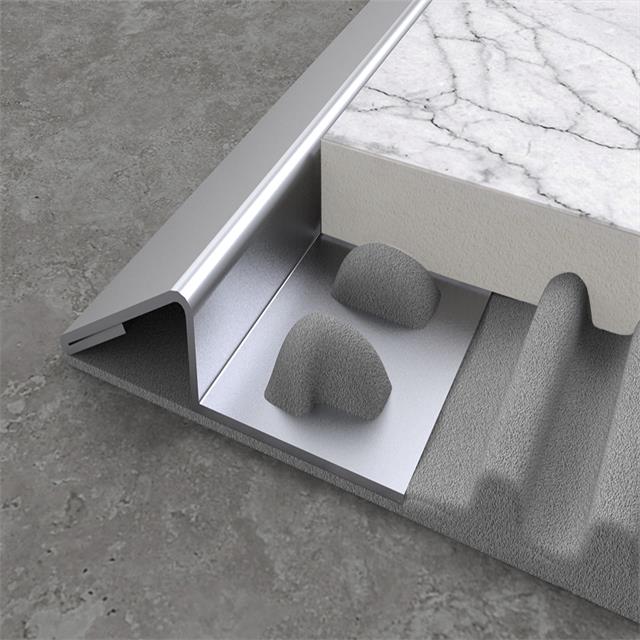 tile trim metal floor transition