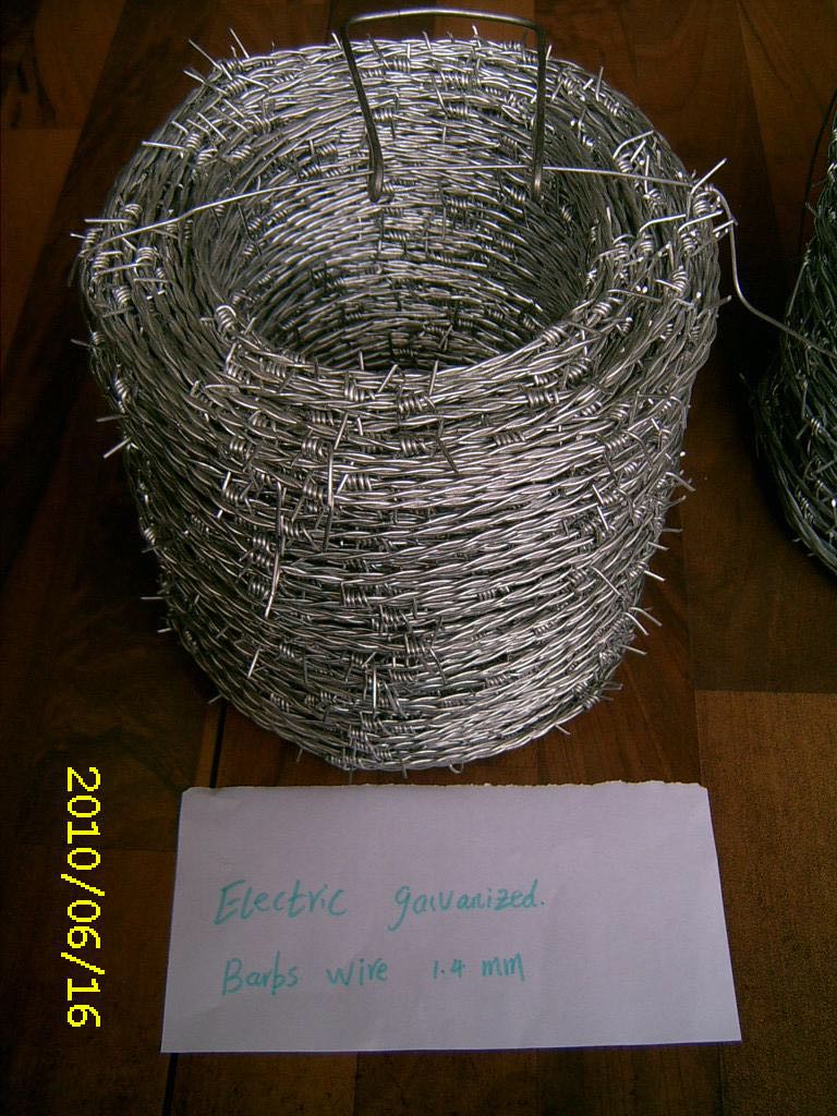 bwg12 7.5kg hot dipped galvanized barbed wire