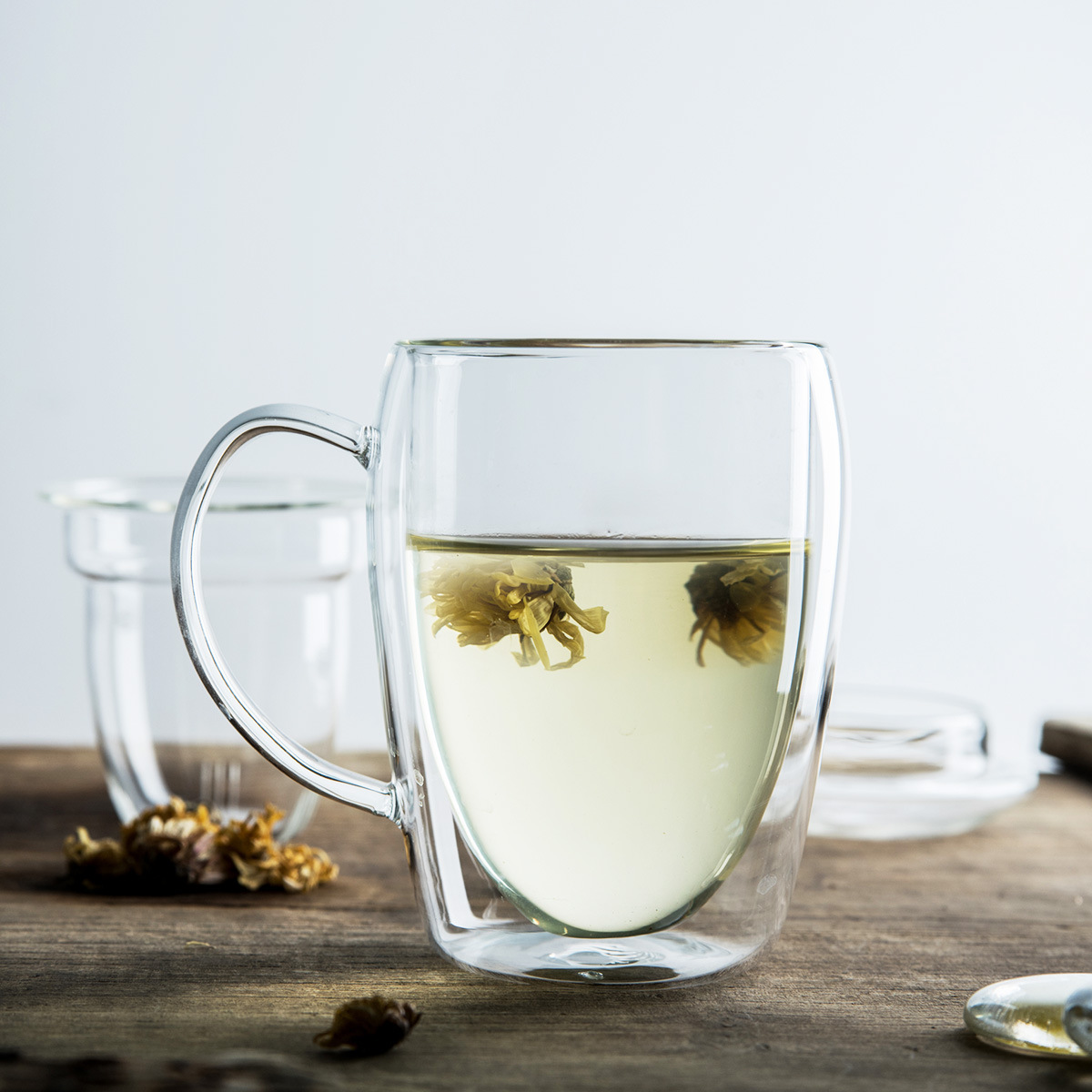Borosilicate douhle wall glass cup