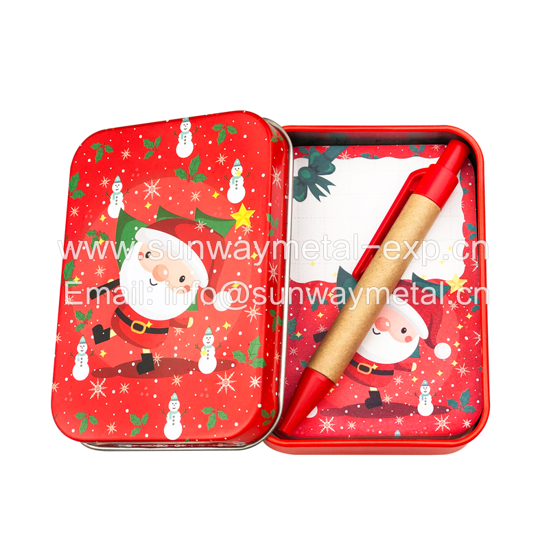 Mini stationery tin box