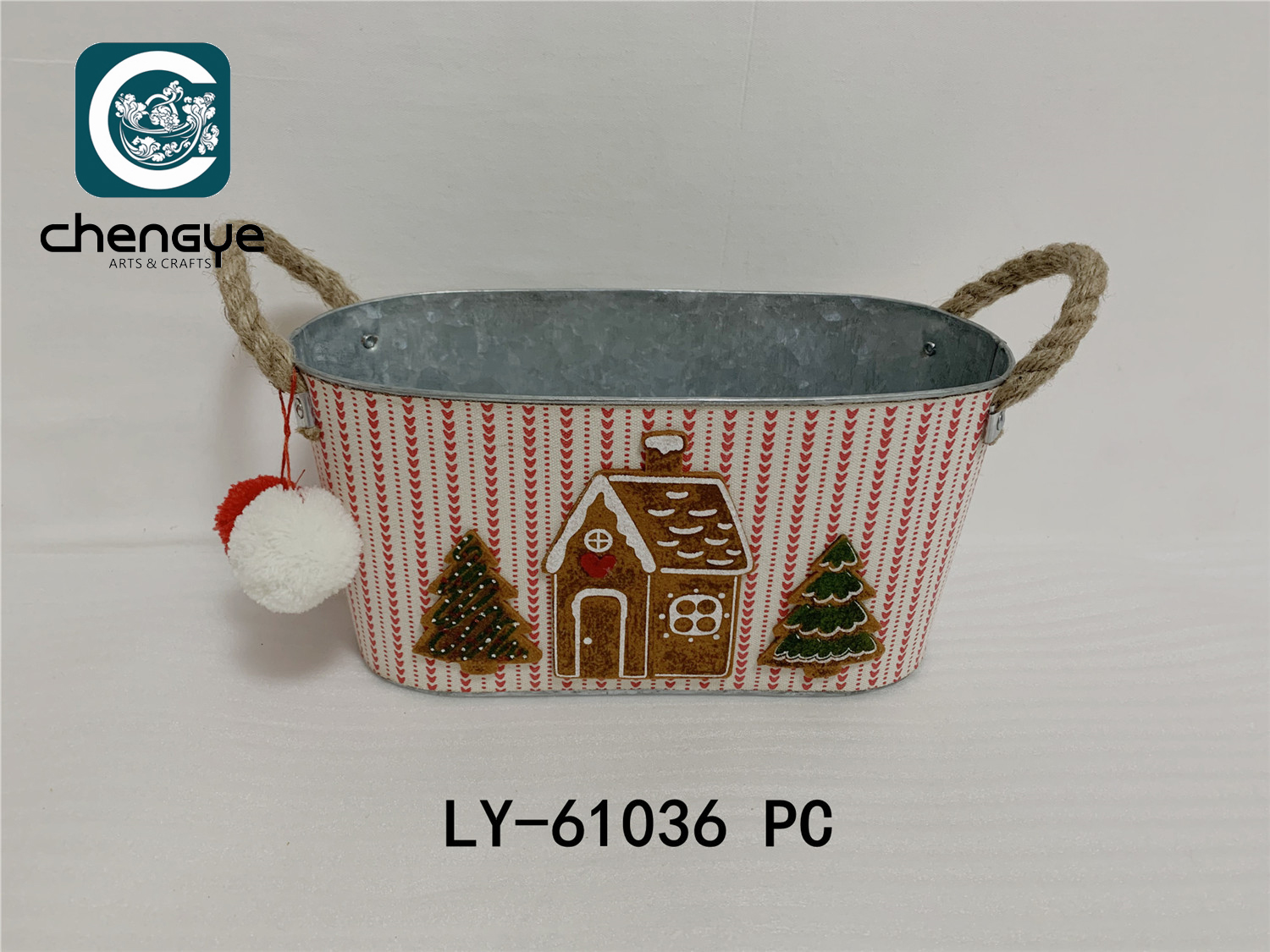 Metal Bucket, Christmas，storage