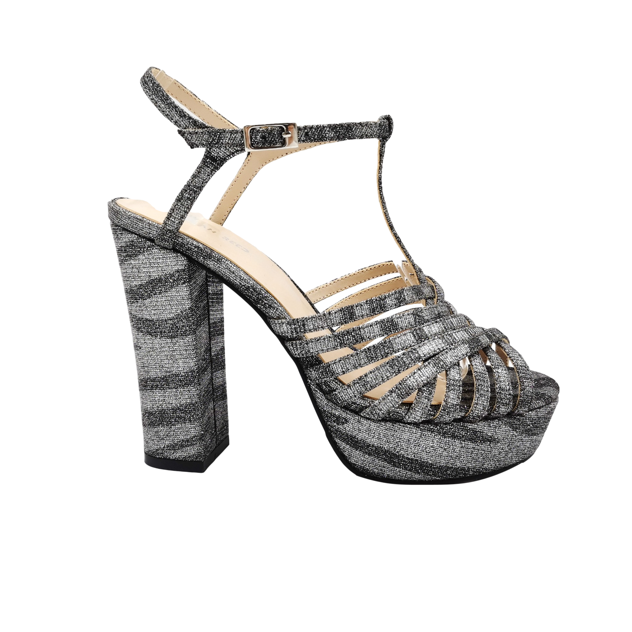 new fashion ladies high chunky heel party sandals with platform
