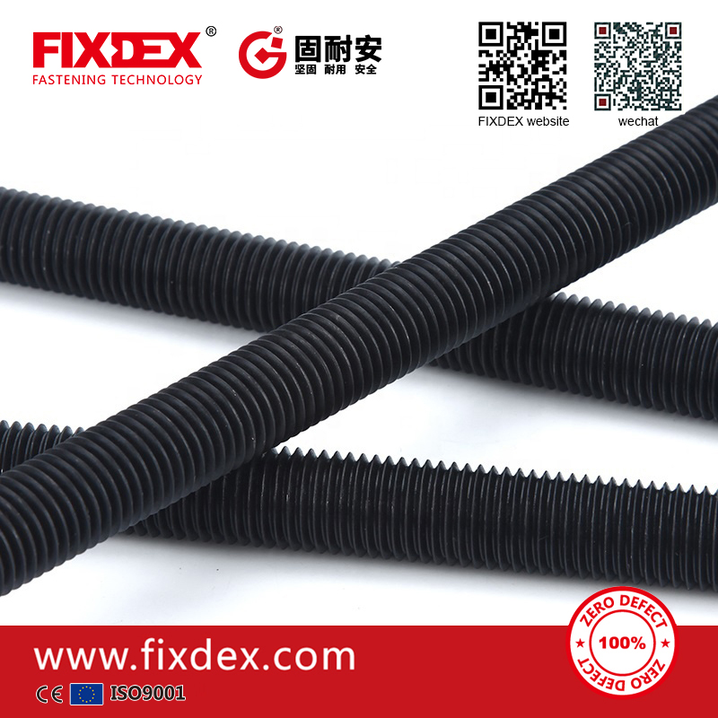 High quality black oxide threaded rod stud bolt double end bolt all sizes