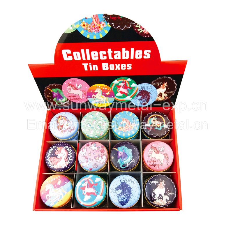 Mini round tin box