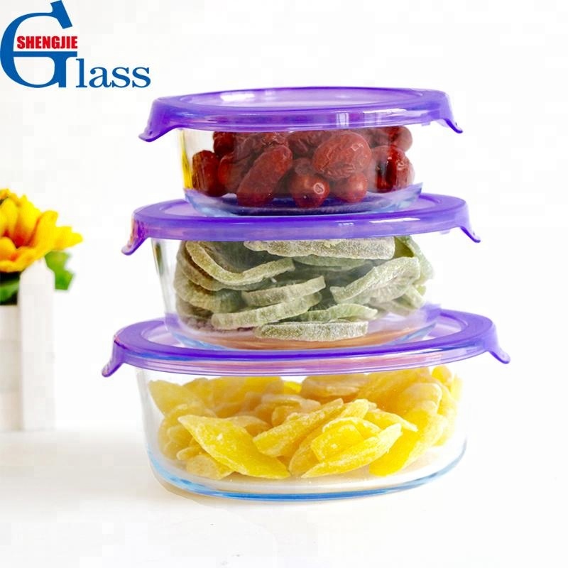 Microwave Stackable Glass Takeaway Food Container Wholesale