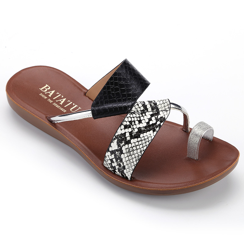 New Women slipper Flat slipper comfort injection Pu slipper Women's flat slipper