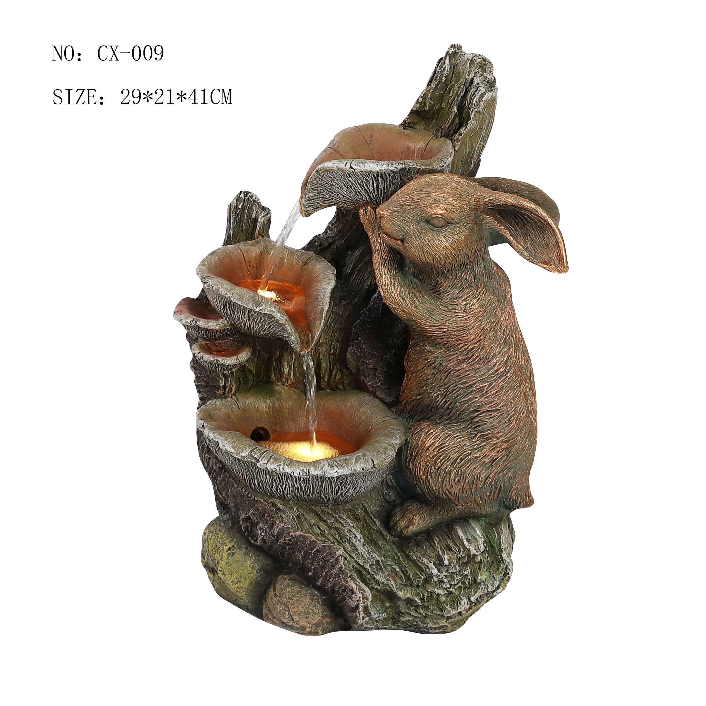 hotselling animal rock water fountain for garden decoration