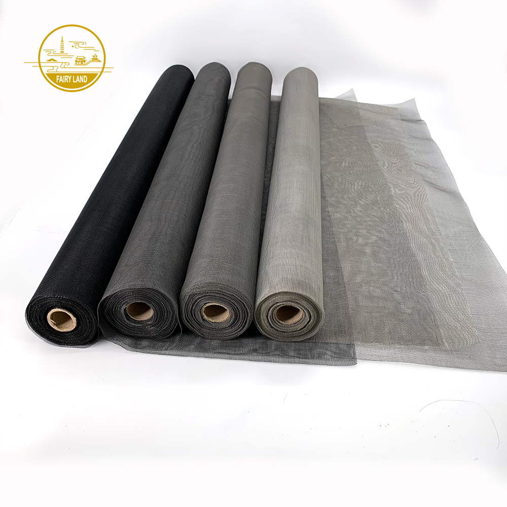 14*14 mesh 80g leno weave insect screen black fiberglass rools retractable insect screen window