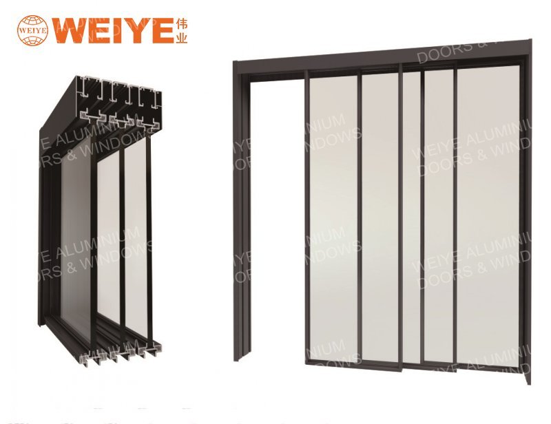 WEIYE 160 series narrow frame hanging sliding door