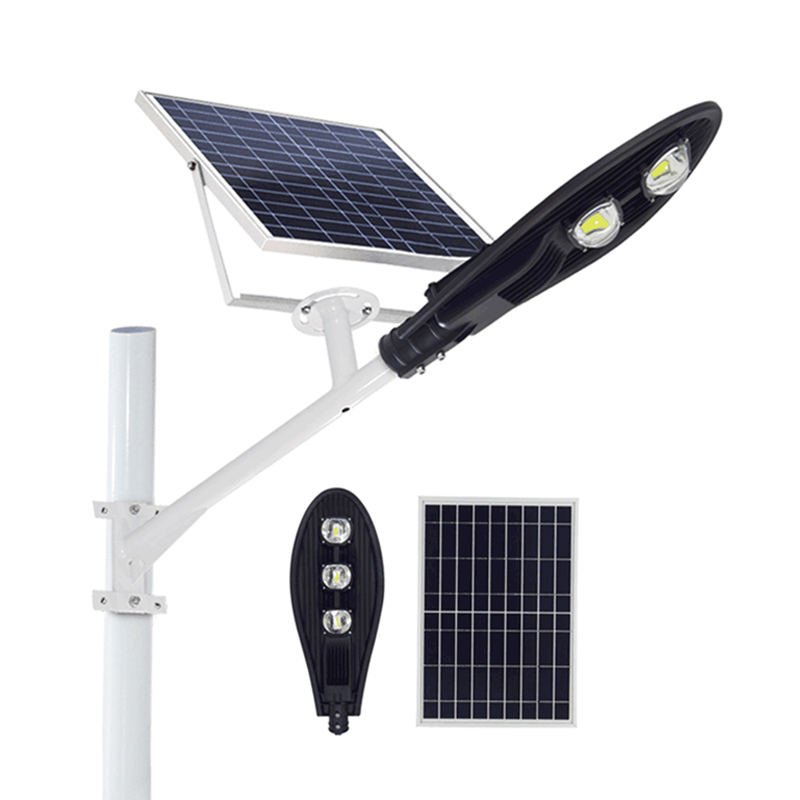 LED太阳能路灯压铸铝防水绿色能源电力眼镜蛇剑形分体太阳能路灯100W 150W