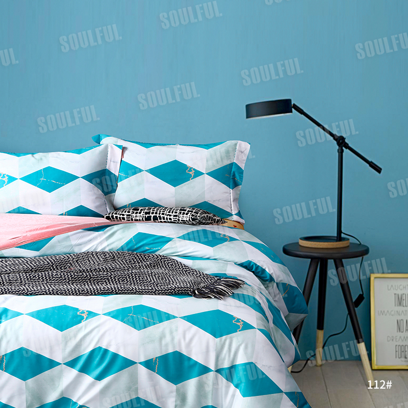 100%cotton duvet cover bedding sets reactive print