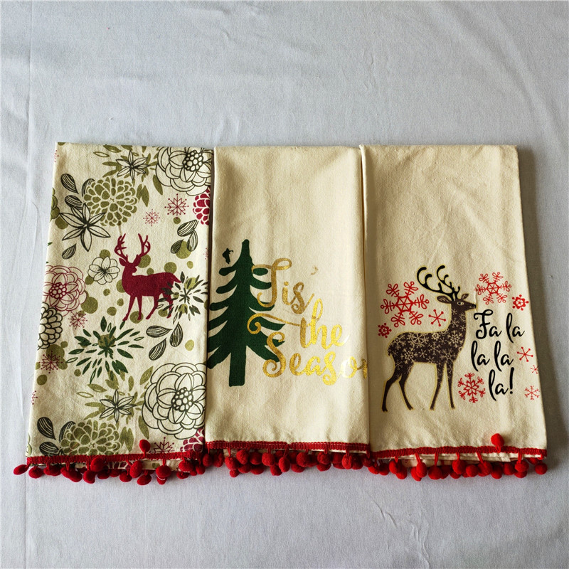 Christmas kitchen tea towel