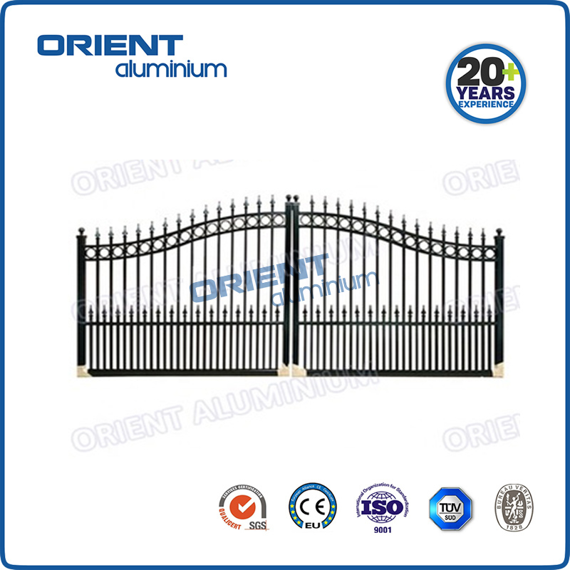 Automatic Aluminium Alloy Double Swing Gate Ornamental for Yard