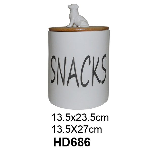 Pet food canister Ceramic sealed canister