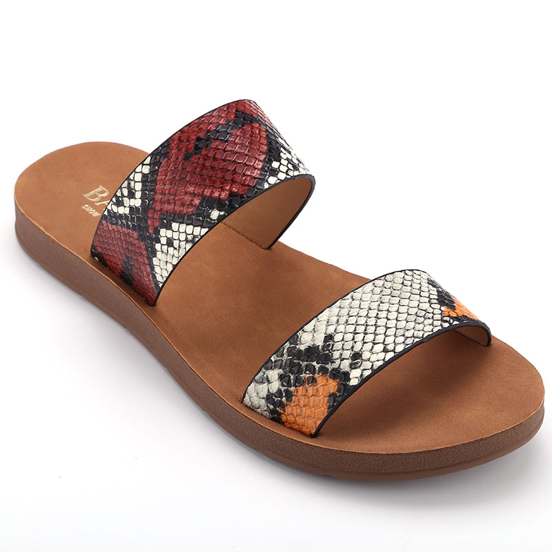 New Women's slipper Flat slipper comfort serpentine injection Pu slipper Women's flat slipper