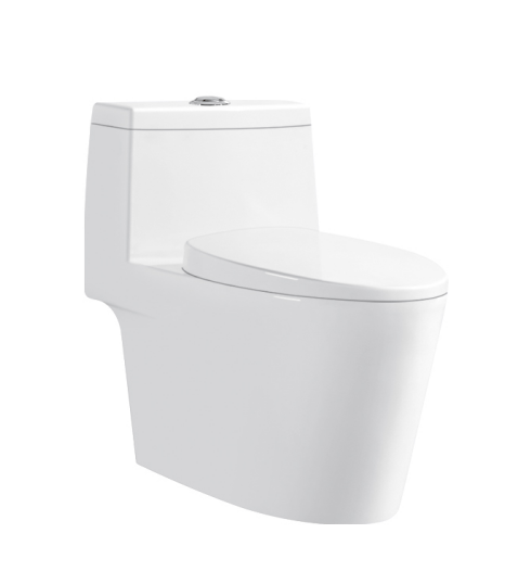 Siphonic one piece toilet