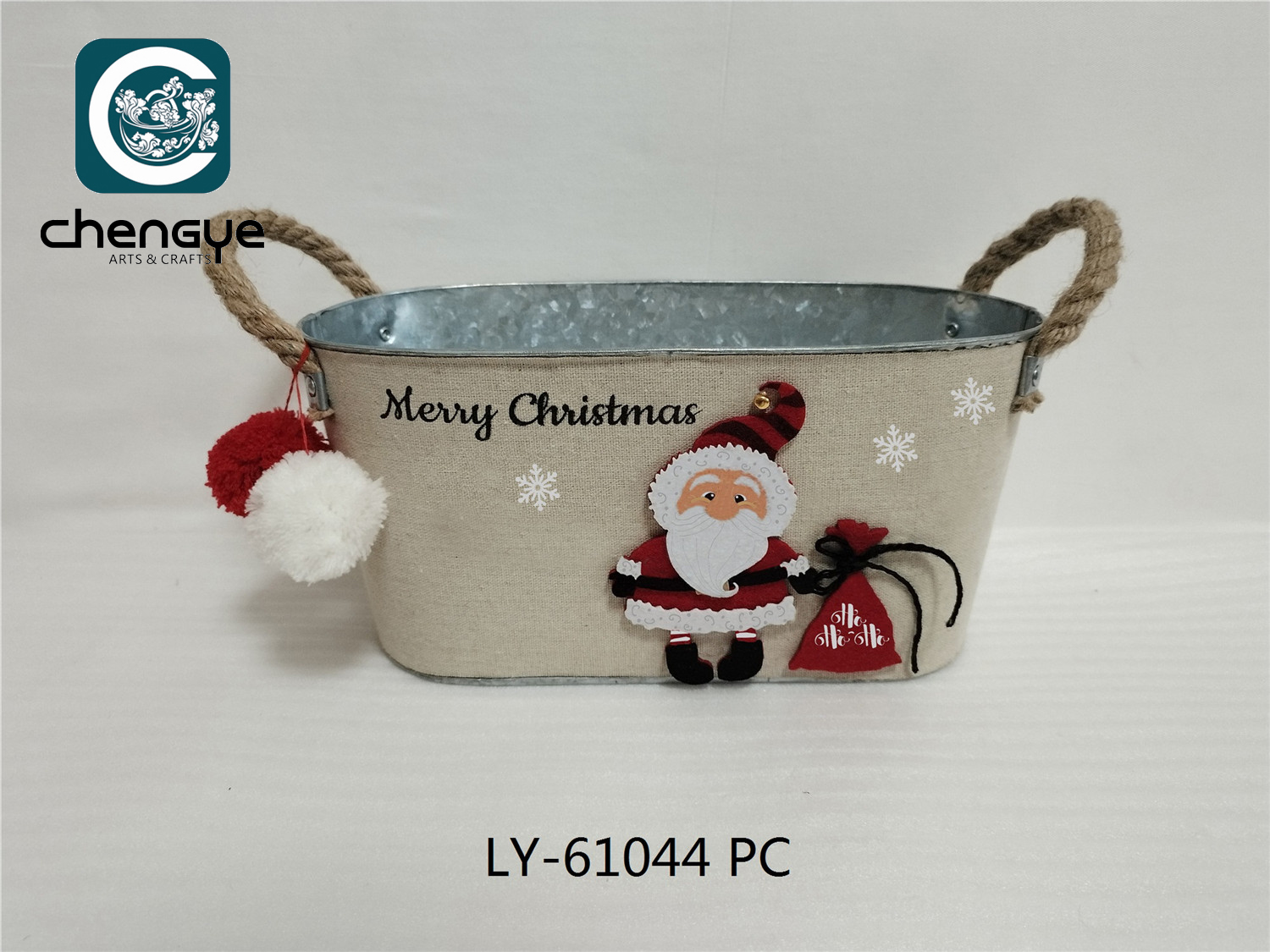 Metal Bucket, Christmas，storage