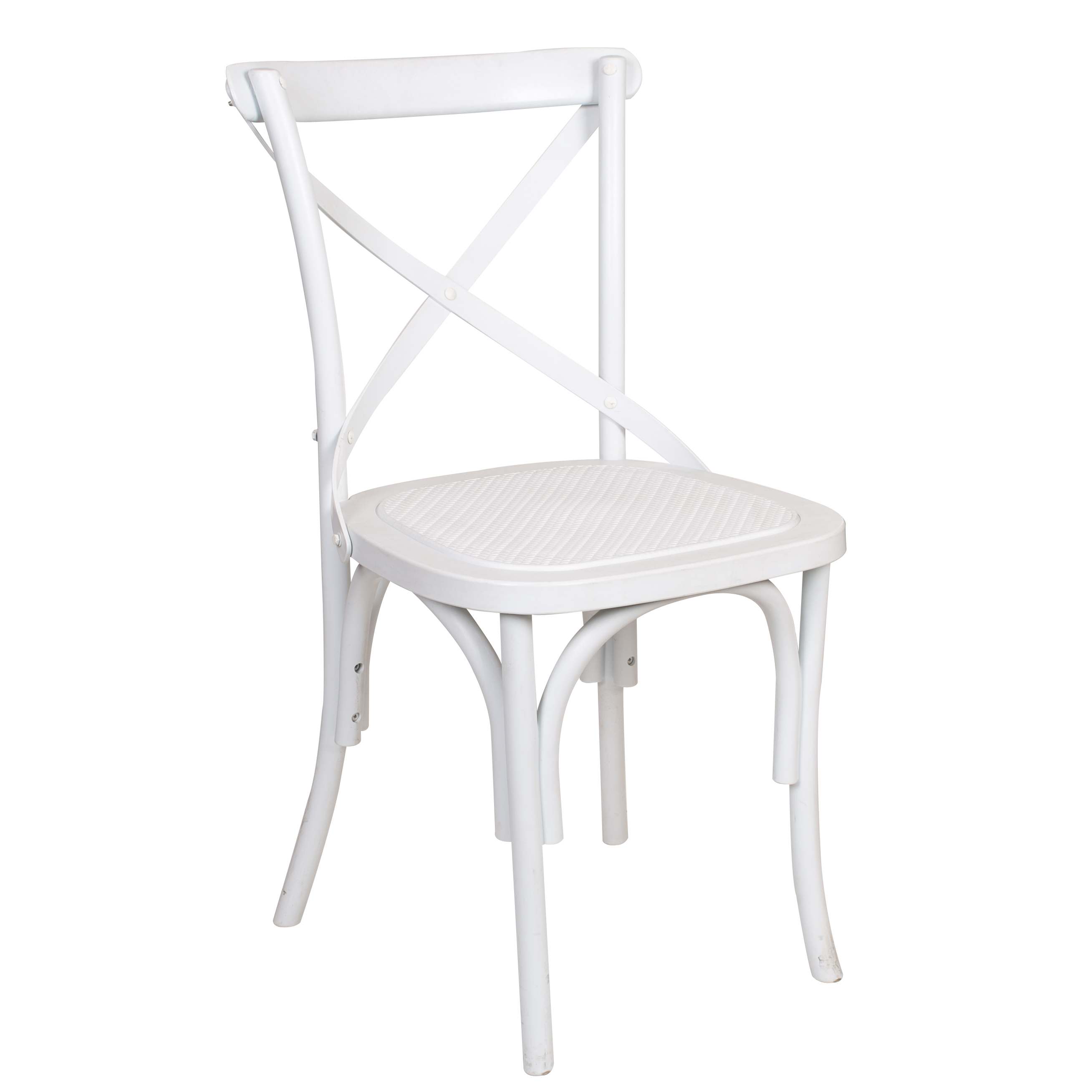 resin cross back chair