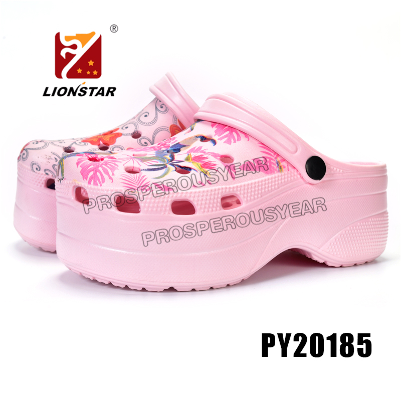 New design fur linging warm winter eva clogs