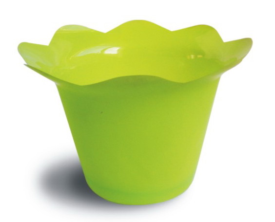 scallop top plastic cover pot