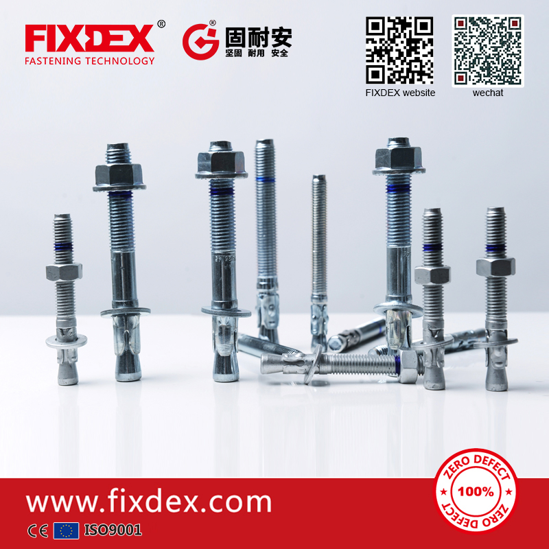 Chinese Supply carbon steel wedge anchor bolt galvanized wedge anchor