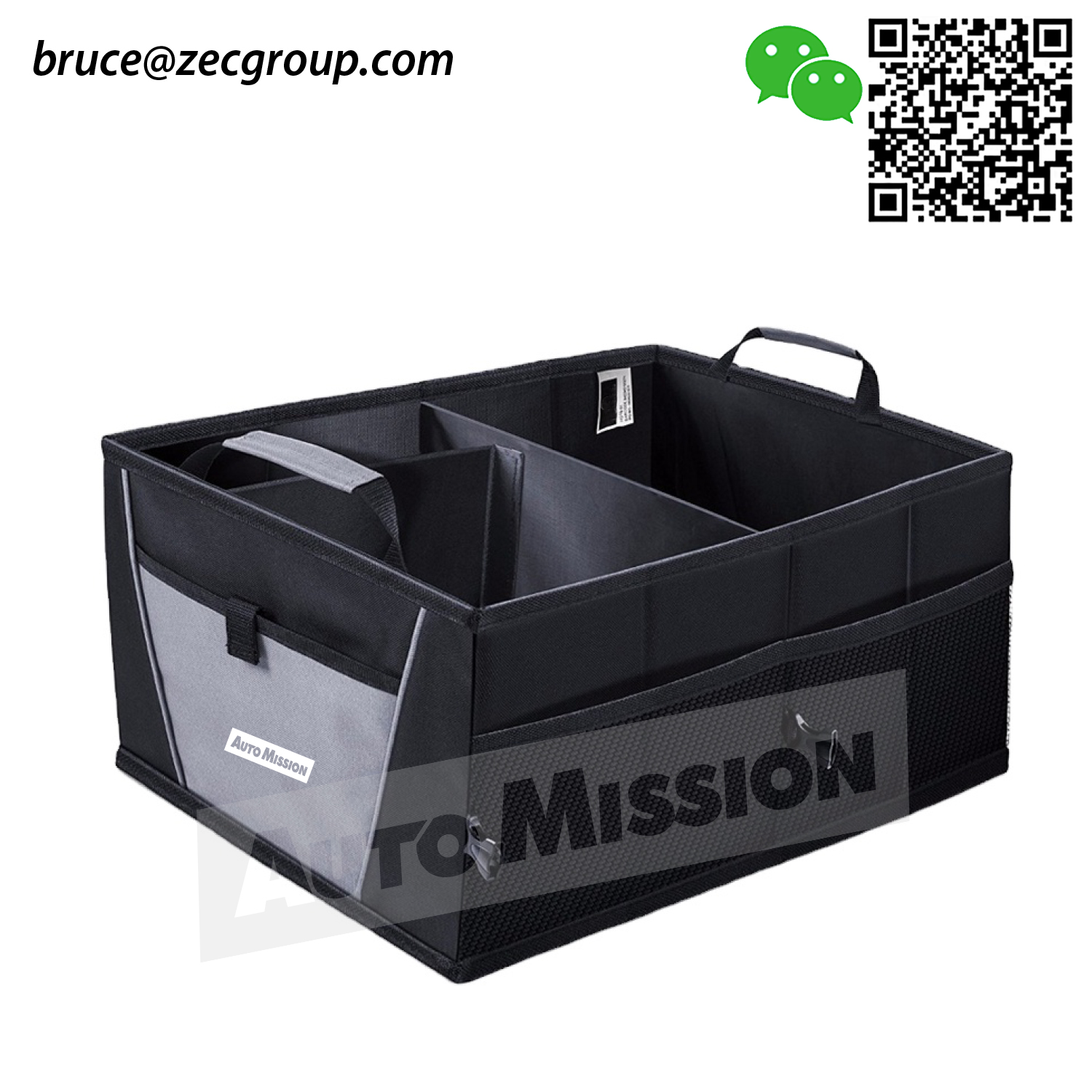Foldable trunk organizer