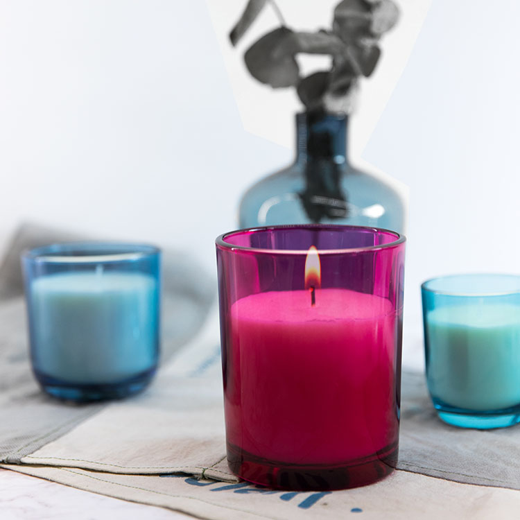 Candle holder soy wax scented candle glass candle jar