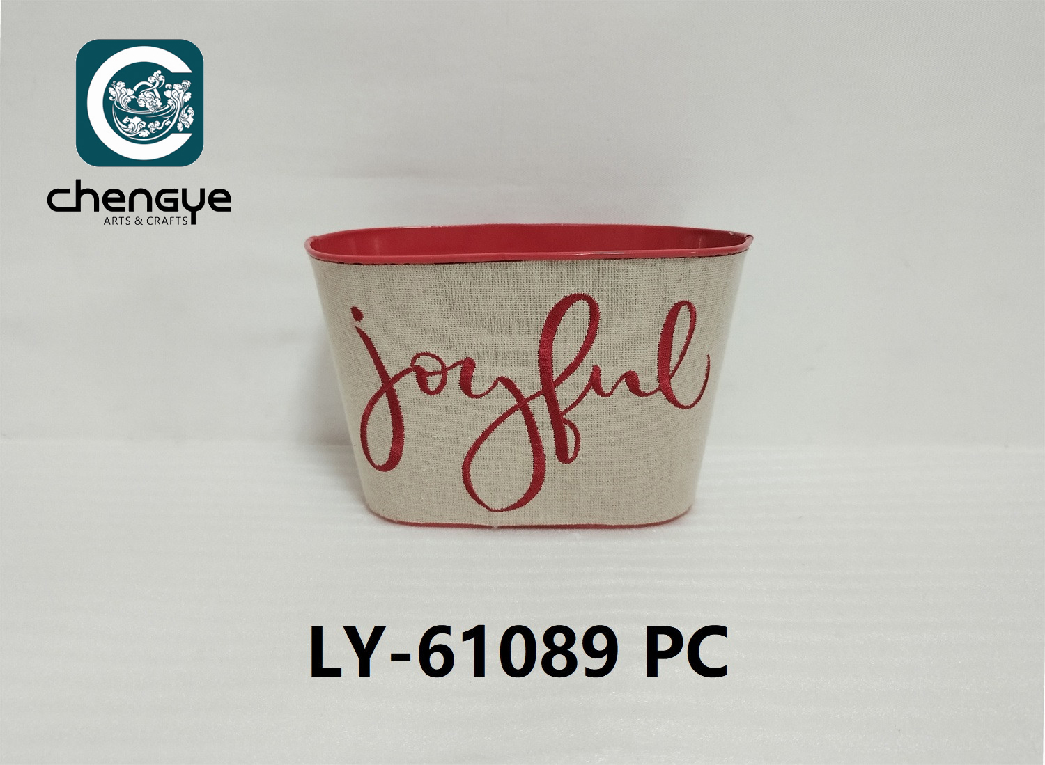 Oval shape Christmas metal bucket