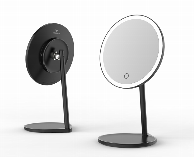 New 2 in 1 detachable tabletop led portable makeup mirror with wireless charging function