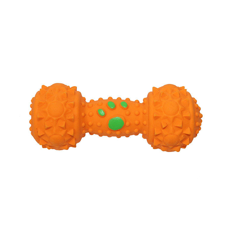 Dumbbell with foot printing