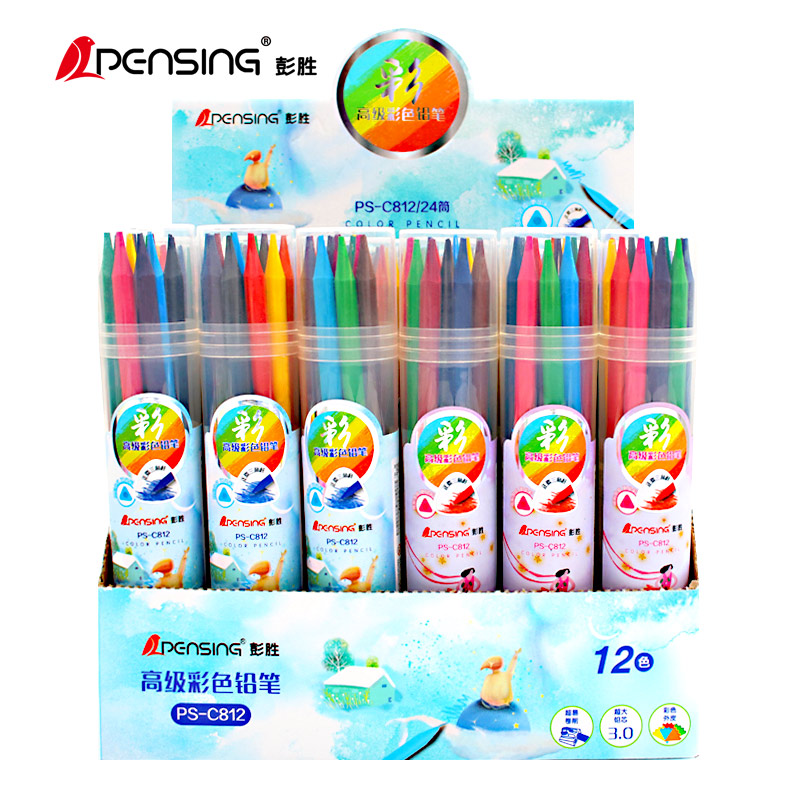 Woodfree color pencil,matched lead,body and surface