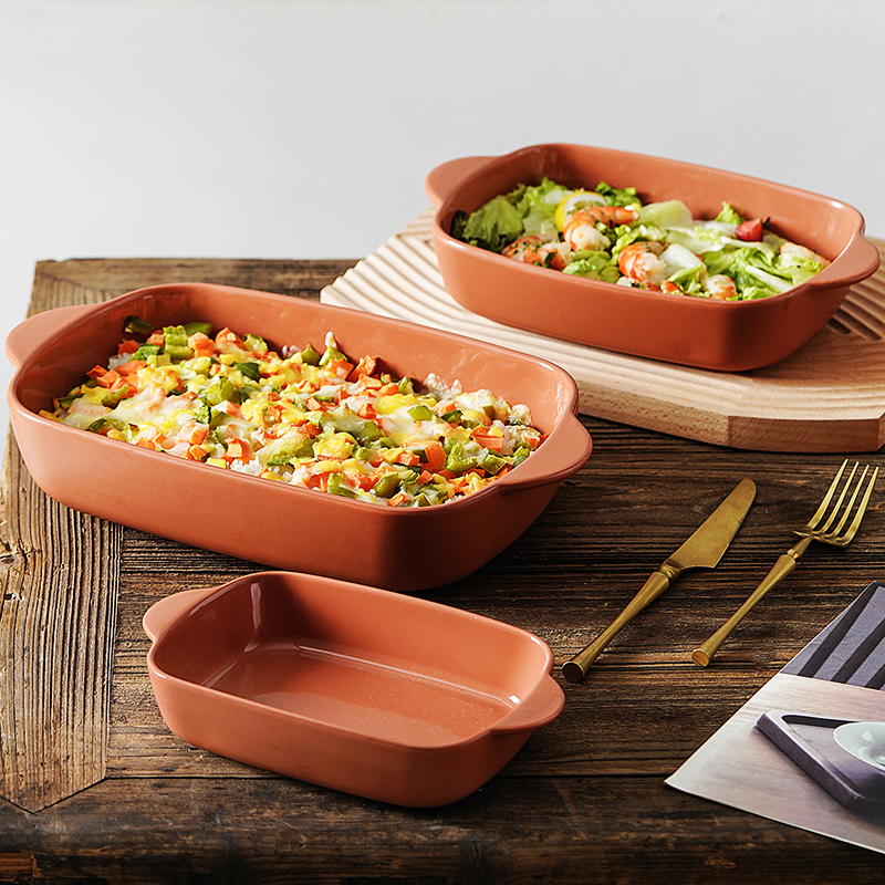 Terracotta baking dishes