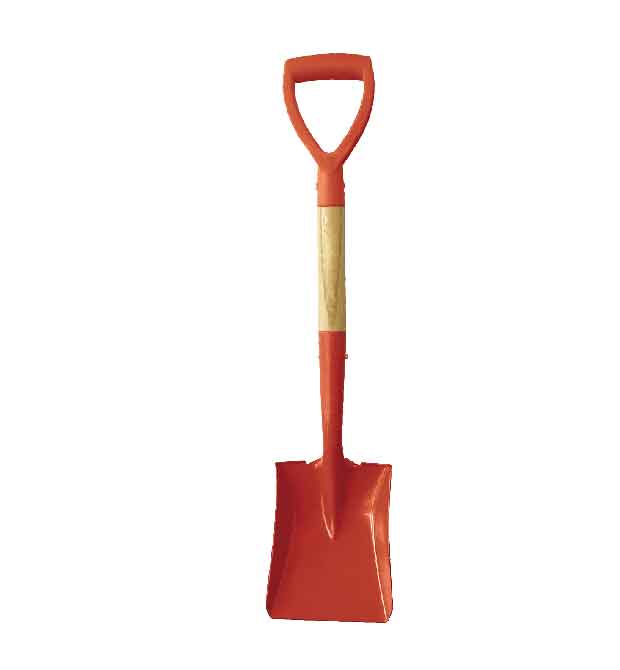 American Style Squre Baby Wooden Handle Shovel