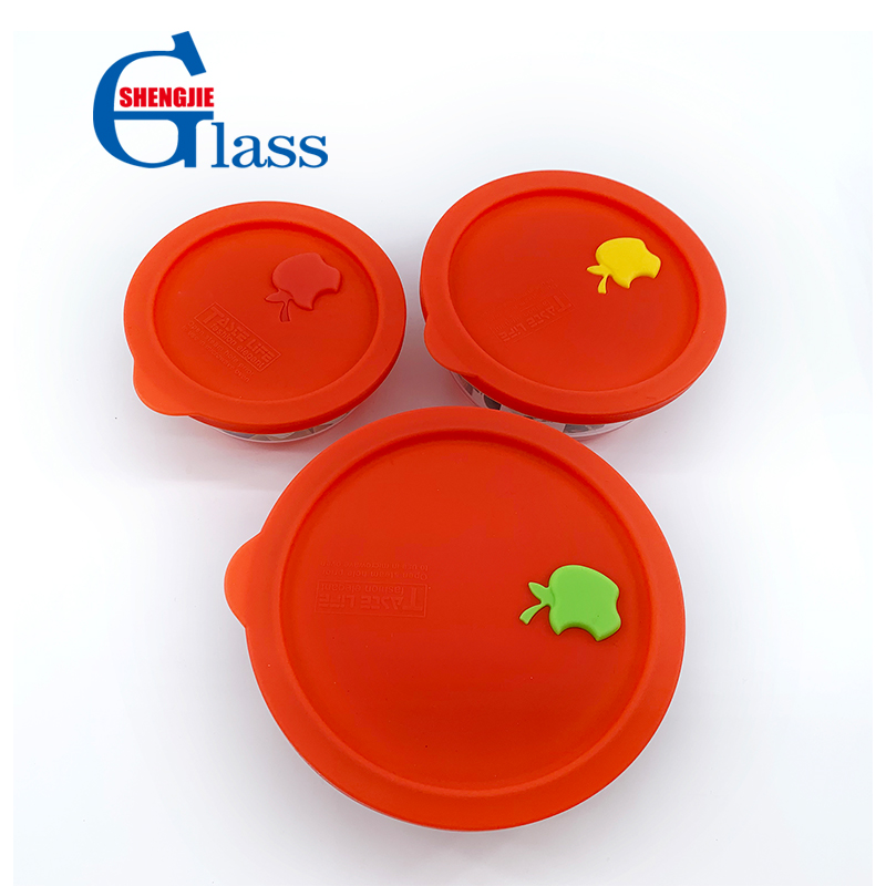 Stackable glass containers food storage sets with lids