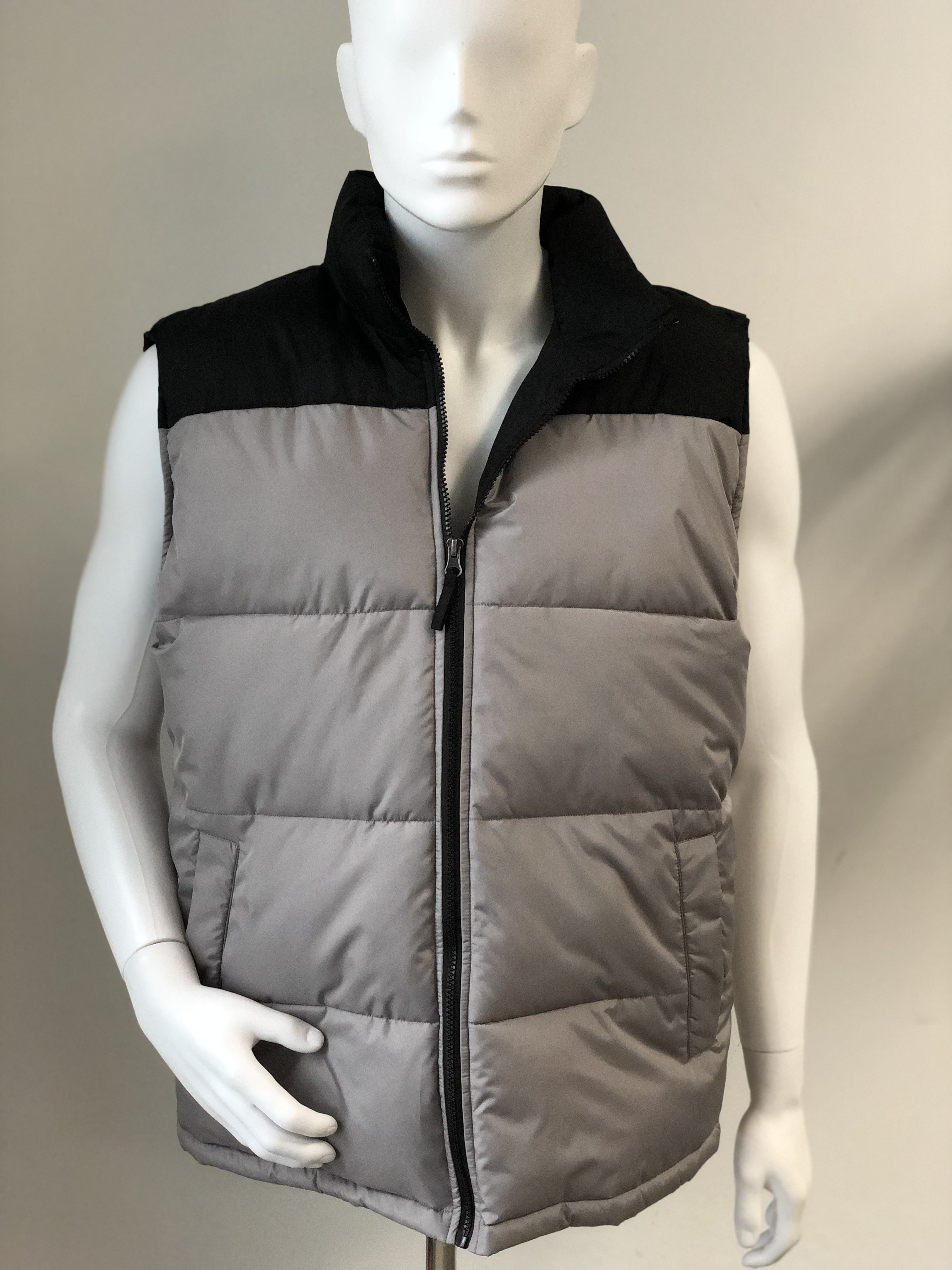 Men's vest, fake down vest, body warmer