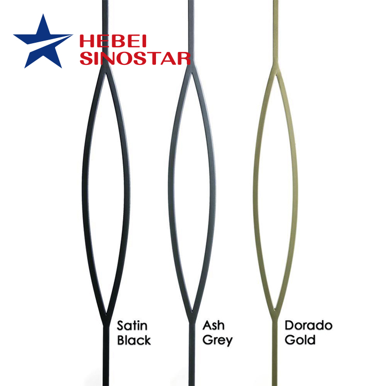 Round bar iron balusters