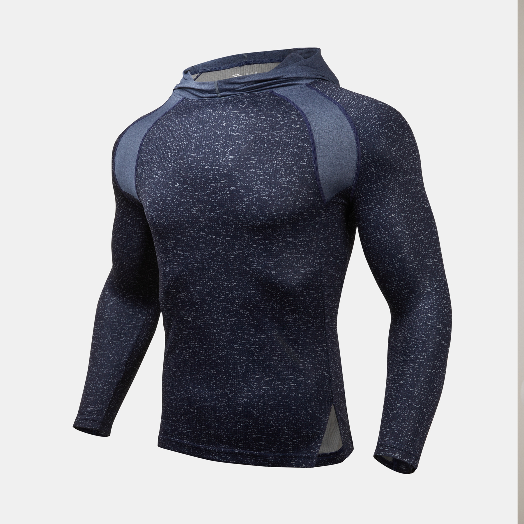 Summer/autumn men's knit crew neck ls tee for outdoor sports/workwear