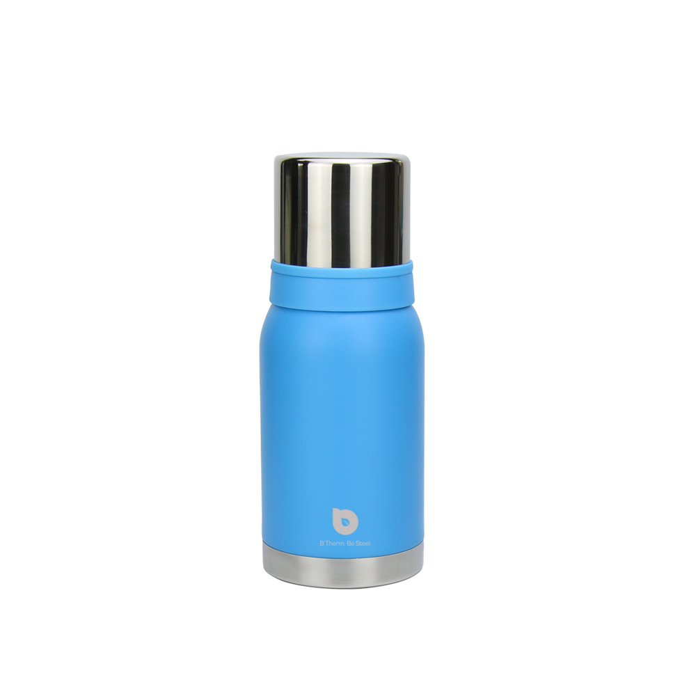 Stainless Steel Thermos Vacuum Flasks with Two Lids 750-1200 ml 25-40 oz Blue