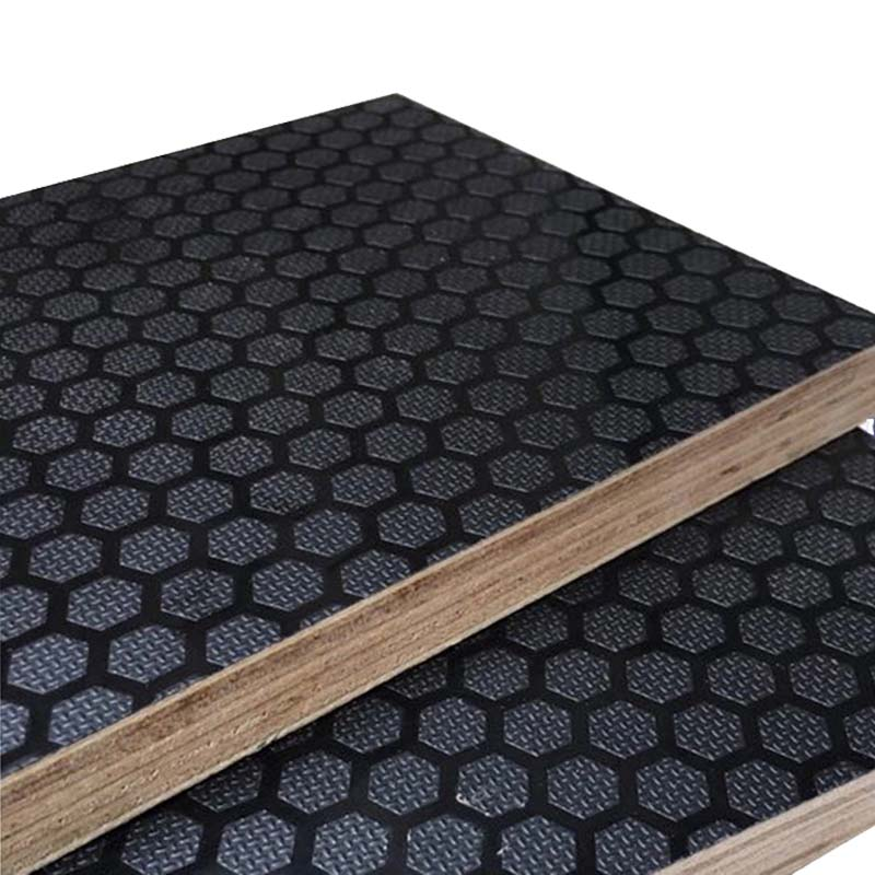 Consmos F17 Grade Anti-slip hexa film laminated plywood for railway and suspend slab, formwork