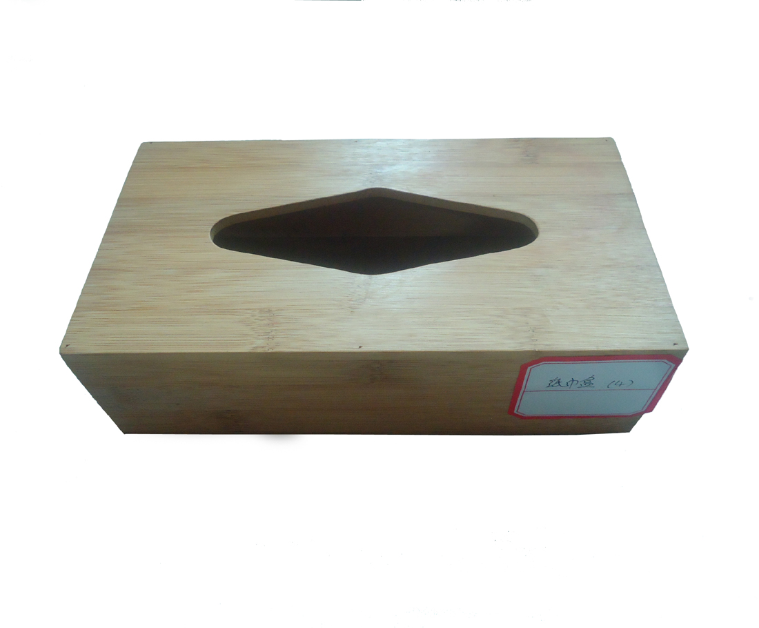Natural Bamboo Tissue Dispenser Tissue Box Holder