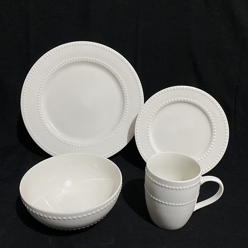 Embossed Porcelain Dinnerware