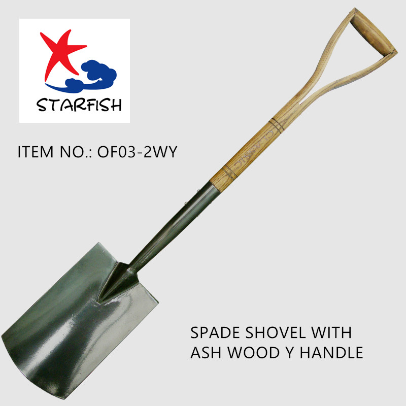Spade With Ash Wood D Handle