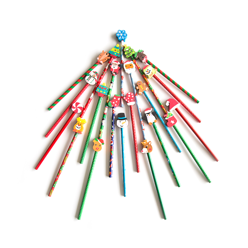 Christmas series student writing pencil