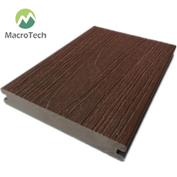 138x23mm WPC co-extrusion solid terrace decking